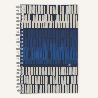 Carnet Modern Blue Abstract Geometric