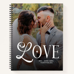 Carnet Modern Love Mariage personnalisé 2 Photos Couples 