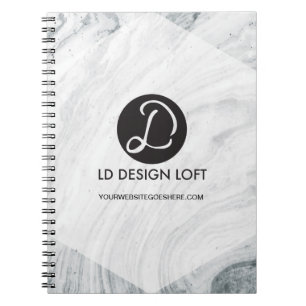 Carnet Modern Marble Customize with Your logo and website