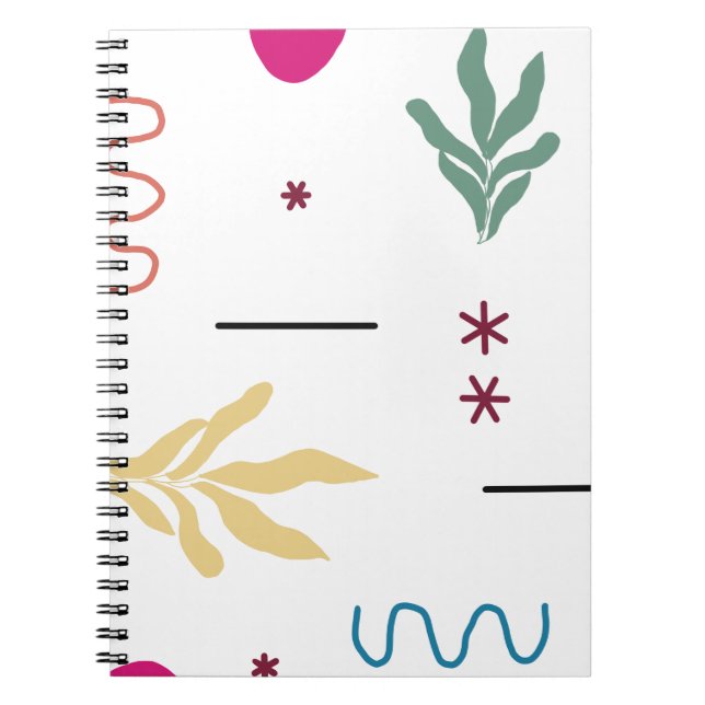 CARNET MODERN ORGANIC SHAPES (Devant)