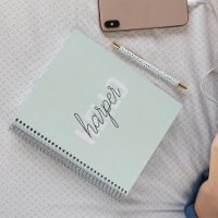 Modern Pastel Mint Bonjour Et Vous Nom