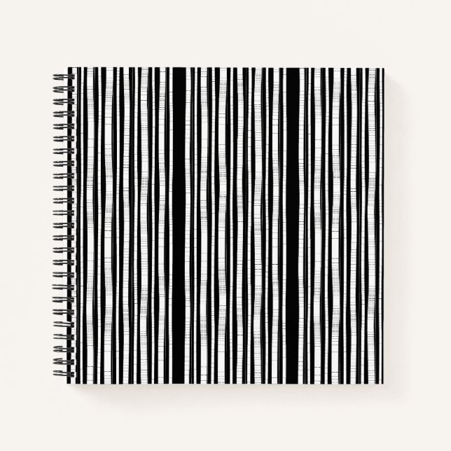 Carnet Modern Vertical Stripes Pattern (Devant)