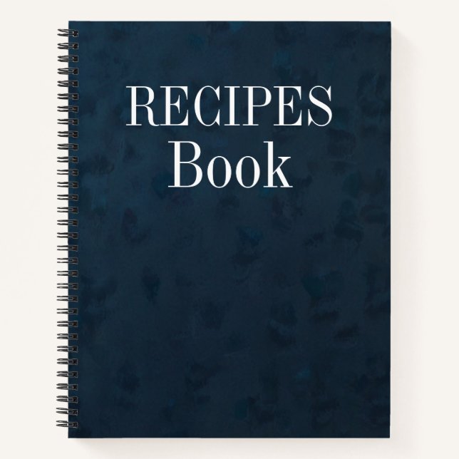 Carnet Modern Vintage Personalized Recipe Notebook (Devant)