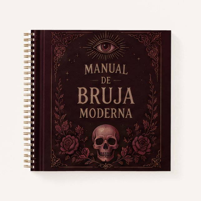 Carnet  Modern Witch's Skull Manual (Devant)
