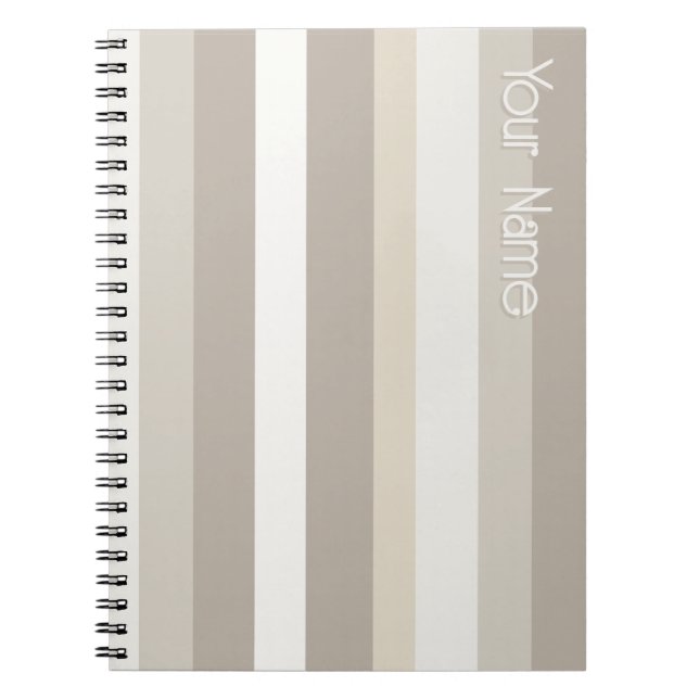 Carnet Moderna Linéaire | Alabaster & Bone sur mesure (Devant)