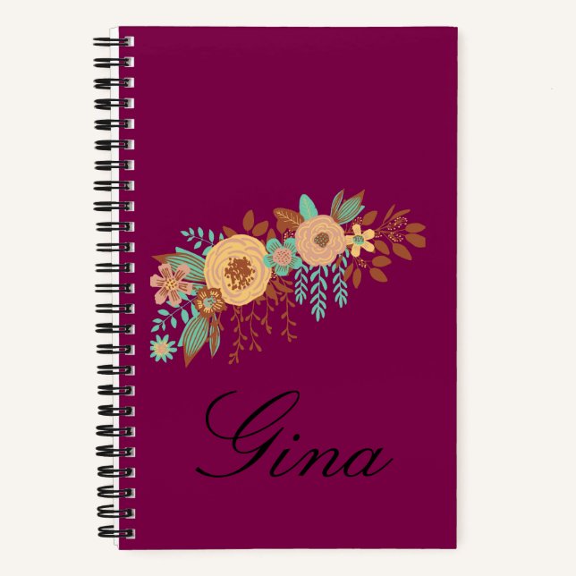 Carnet  Moderne Boho Floral  (Recto)