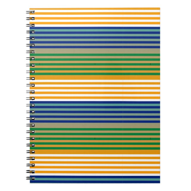 Carnet Moderne Chic Rayé  (Devant)