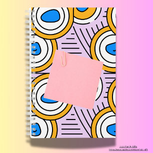 Carnet Moderne coloré abstrait retour à l'école Violet