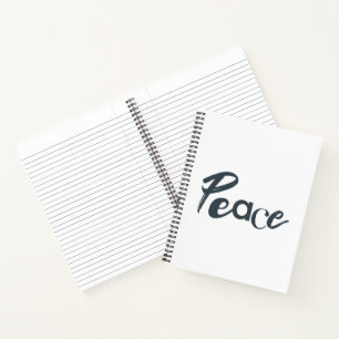 Carnet Moderne, créatif, urbain, design simple de Paix
