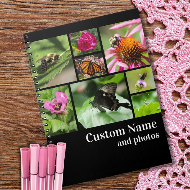 Carnet Moderne Créez votre propre collection photo noir (Créateur téléchargé)