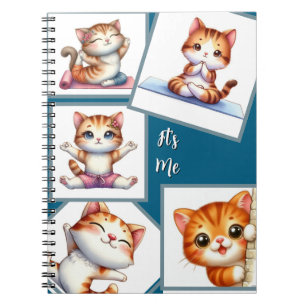 Carnet Moderne élégant multi photo famille stylée Bleu
