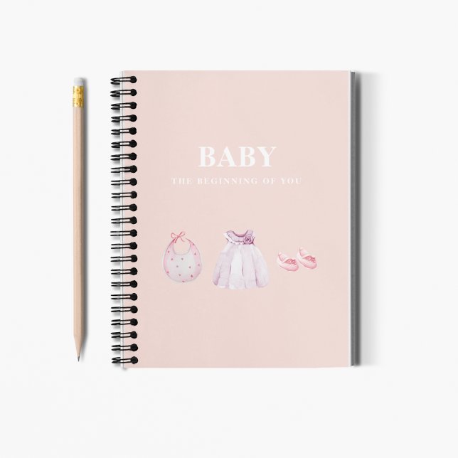 Carnet Moderne Elégant Pastel Blue Baby Cadeau Pour Maman (Créateur téléchargé)