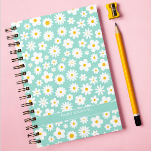 Carnet Moderne Flat Graphic Daisy Robin's Egg Blue