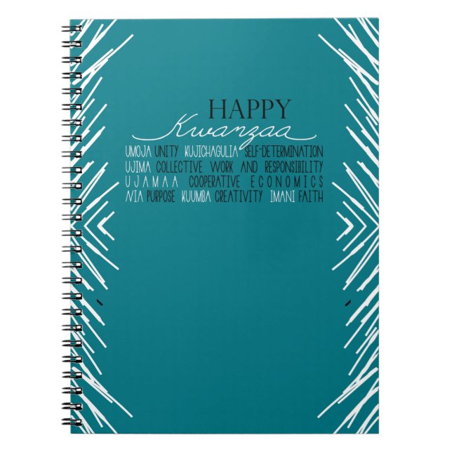 Carnet Moderne Happy Kwanzaa (Devant)
