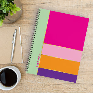 Carnet Moderne mignon coloré élégant tendance personnalis