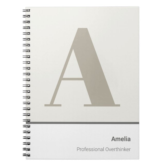 Carnet Moderne Minimaliste Professionnel Audacieux (Devant)