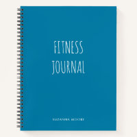 Moderne Simple Bold Blue Gym Workout Santé Fitness