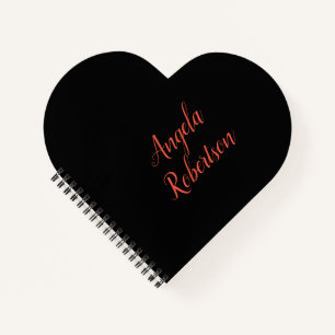 Carnet Moderne simple minimaliste ajouter le nom