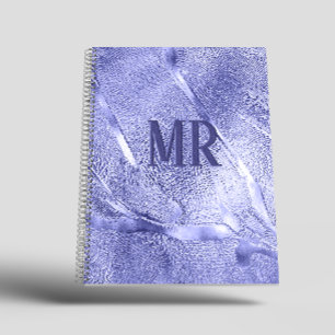 Carnet Moderne Simple minimaliste feuille violet Métalliq