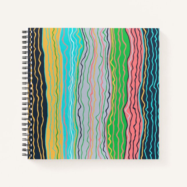 Carnet moderne Squiggles (Devant)