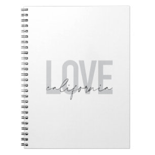 Carnet Moderne, urbain, tendance, design cool Love Califo