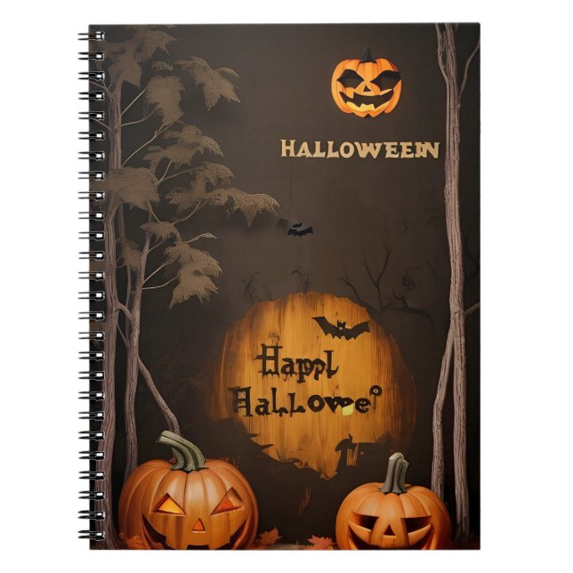 carnet moderne vintage halloween (Devant)