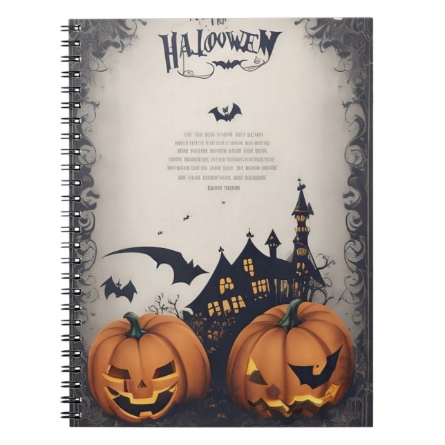 carnet moderne vintage halloween (Devant)