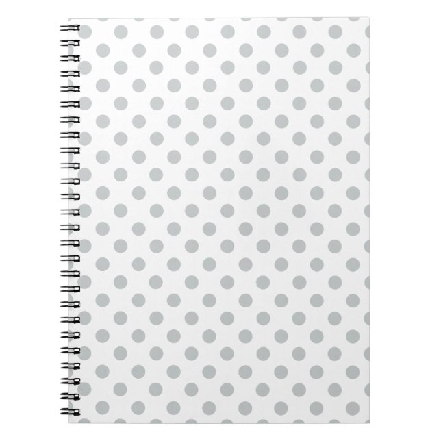 Carnet Modifier Pois gris N'importe quelle couleur Clique (Devant)