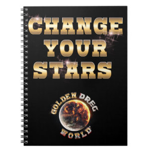 Carnet Modifier votre ordinateur portable Spiral Stars