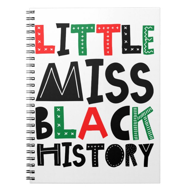 Carnet Mois de l'histoire de la petite Miss Black (Devant)