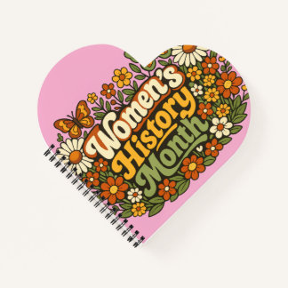 Carnet Mois de l'Histoire des Femmes Rétro 70 Floral Groo
