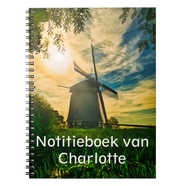 Carnet Molen gouden uur Notitieboek (Devant)