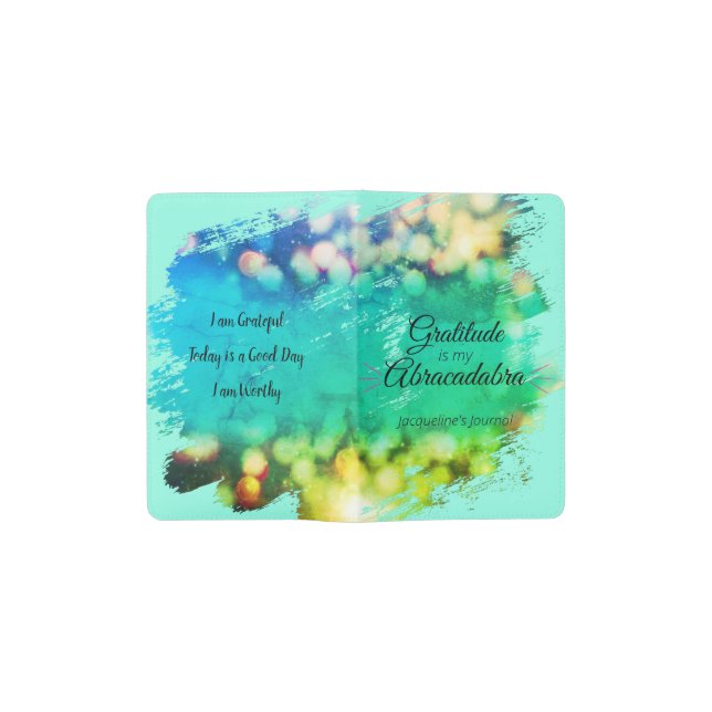 Carnet Moleskine De Poche La gratitude est mon portable Abracadabra MOLESKIN (Ouvert)