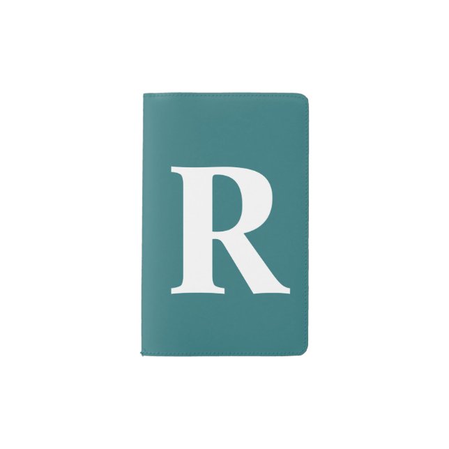Carnet Moleskine De Poche Monogramme personnalisé Cute Peacock Bleu (Devant)