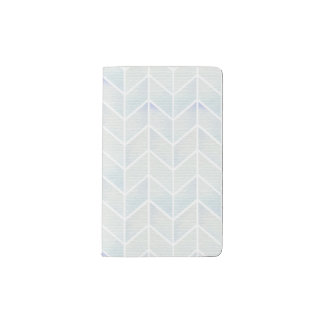 Carnet Moleskine De Poche Motif moderne de chevron de menthe de pastel