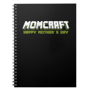 Carnet Momcraft Joyeux Fête des Mères Drôle Joueur Maman