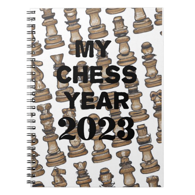 Carnet Mon année d'échecs 2023,  (Devant)