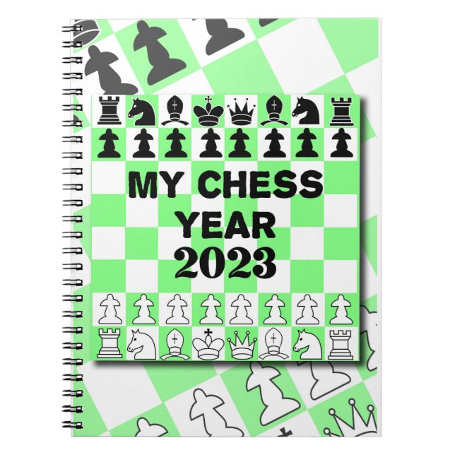 Carnet Mon année d'échecs 2026, (Devant)