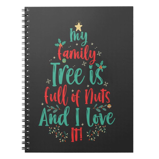 Carnet Mon arbre généalogique est plein de noix et je l'a (Devant)