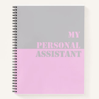 Carnet Mon assistant personnel Slogan Spiral Bloc-notes