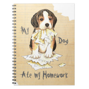 Carnet Mon beagle a mangé mon travail