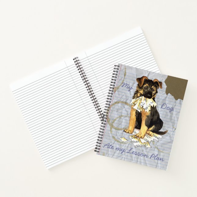 Carnet Mon berger allemand a mangé mon plan de leçon (Intérieur)