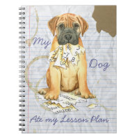 Mon Bullmastiff a mangé mon plan de leçon