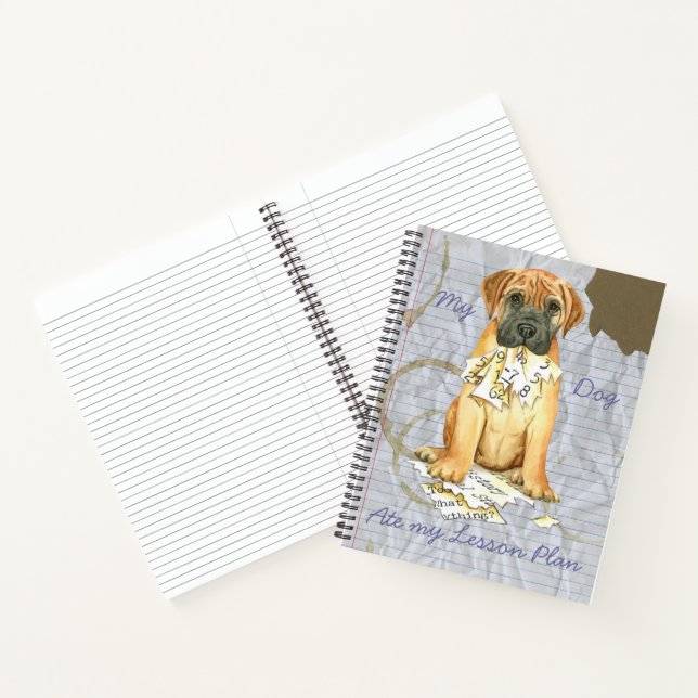 Carnet Mon Bullmastiff a mangé mon plan de leçon (Intérieur)