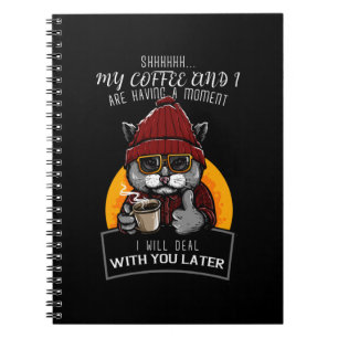 Carnet Mon café et moi avons un moment que je vais traite