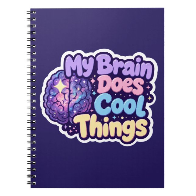 Carnet Mon cerveau fait des choses cool - Fierté de la ne (Devant)