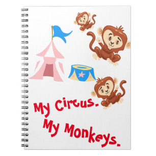 Carnet Mon cirque. Mes singes.