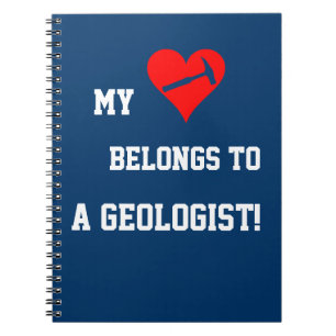 Carnet Mon coeur appartient à un géologue !