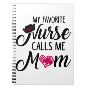 Carnet Mon Infirmière Préférée M'Appelle Maman. Masque
