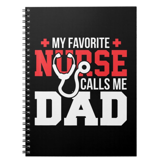 Carnet Mon infirmière préférée m'appelle papa père & #39  (Devant)